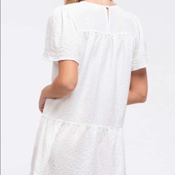 Blu Pepper Textured & Tiered Dress - Picture 11 of 16